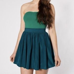 American Apparel Silky Shirred Waist Skirt in XS/S
